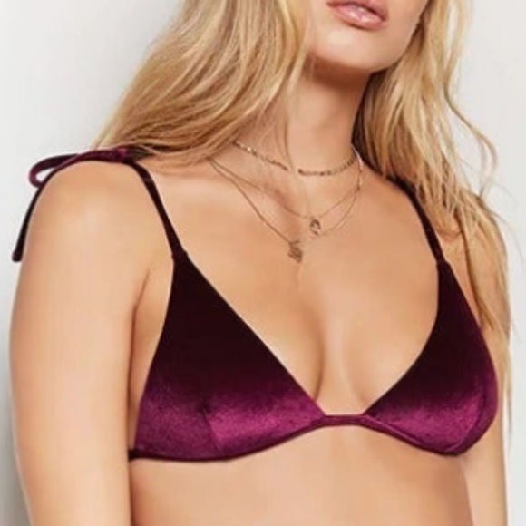 Forever 21 Other - Forever 21 Velvet Triangle Swim Top